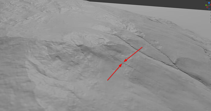 Showing tiles are still present but on up close, May be visible to camera and head height (1.5 - 2m)