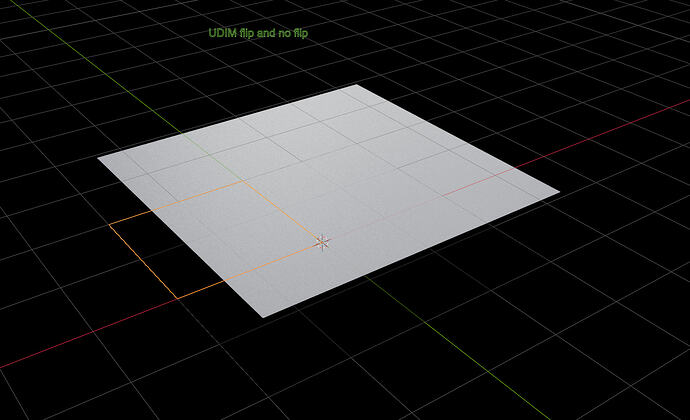 UDIM flip and no flip